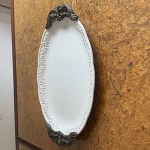 Certified International Renaissance Ivory by Karidesign serving platter